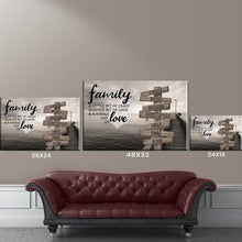 Load image into Gallery viewer, Seaside Dock Color A Little Whole Lot of Love Multi-Names Premium Canvas