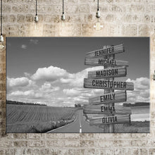 Load image into Gallery viewer, Country Road Multi-Names Premium Canvas Poster
