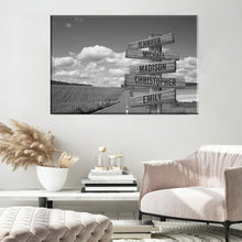 Load image into Gallery viewer, Country Road Multi-Names Premium Canvas Poster