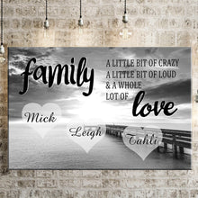Load image into Gallery viewer, Personalized Family Ocean Dock Multi-Names Premium Canvas