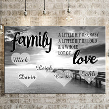 Load image into Gallery viewer, Personalized Family Ocean Dock Multi-Names Premium Canvas Poster
