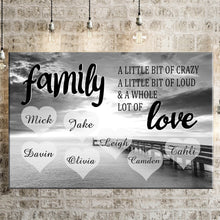 Load image into Gallery viewer, Personalized Family Ocean Dock Multi-Names Premium Canvas