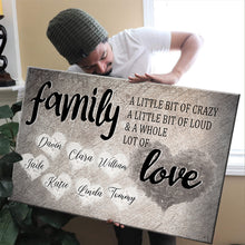 Load image into Gallery viewer, For Family a Love Personalized Custom Premium Canvas