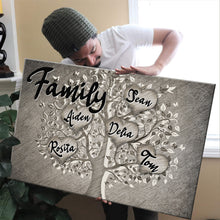 Load image into Gallery viewer, Family Love Tree Personalized Custom Premium Canvas