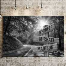 Load image into Gallery viewer, Forest Road Multi-Names Premium Canvas Poster