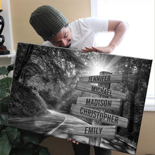Load image into Gallery viewer, Forest Road Multi-Names Premium Canvas