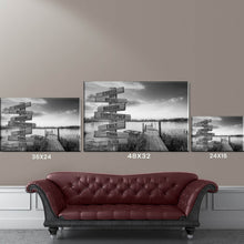 Load image into Gallery viewer, Lake Sunset Multi-Names Premium Canvas