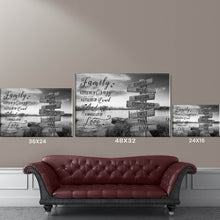 Load image into Gallery viewer, Lake Dock A Whole Lot of Love Multi-Names Premium Canvas