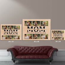 Load image into Gallery viewer, Personalized Mom Gift - Custom Photo And Names Premium Canvas Poster
