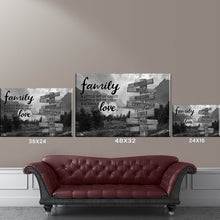 Load image into Gallery viewer, Mountain Range A Little Whole Lot of Love Multi-Names Premium Canvas Poster