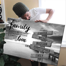 Load image into Gallery viewer, Ocean Dock A Little Whole Lot of Love Multi-Names Premium Canvas