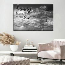Load image into Gallery viewer, Ocean Sunset A Little Whole Lot of Love Multi-Names Premium Canvas (Framed)