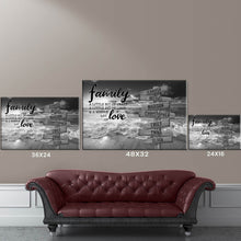 Load image into Gallery viewer, Ocean Sunset A Little Whole Lot of Love Multi-Names Premium Canvas (Framed)