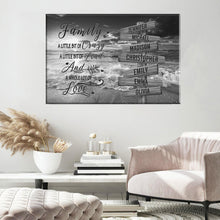 Load image into Gallery viewer, Ocean Sunset A Whole Lot of Love Multi-Names Premium Canvas