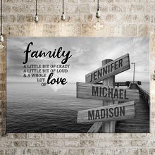 Load image into Gallery viewer, Seaside Dock A Little Whole Lot of Love Multi-Names Premium Canvas