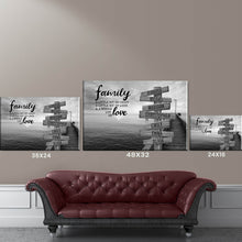 Load image into Gallery viewer, Seaside Dock A Little Whole Lot of Love Multi-Names Premium Canvas Poster