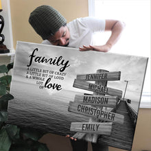 Load image into Gallery viewer, Seaside Dock A Little Whole Lot of Love Multi-Names Premium Canvas