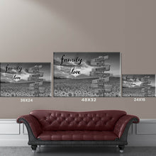 Load image into Gallery viewer, Sunflower Sunset A Little Whole Lot of Love Multi-Names Premium Canvas