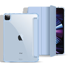 Load image into Gallery viewer, iPad case Folding Stand Transparent Acrylic Hard Tablet Case iPad Cover Casing With Foldable Holder