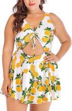 Load image into Gallery viewer, Hot Sale Plus Size Tankini Swimsuits for Women Two Piece Swim Dress Flare Flowy Bathing Suits
