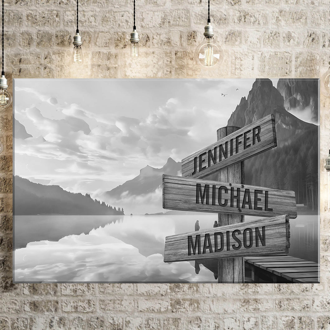 Canyon Dock Multi-Names Premium Canvas Poster