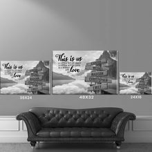 Load image into Gallery viewer, Canyon Dock  Personalized &quot;THIS IS US&quot; Multi-Names Premium Canvas Poster
