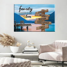 Load image into Gallery viewer, Scenic View Of Pier Color A Little Whole Lot of Love Multi-Names Premium Canvas Poster
