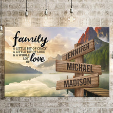 Load image into Gallery viewer, Canyon Dock Color A Little Whole Lot of Love Multi-Names Premium Canvas Poster
