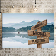 Load image into Gallery viewer, Dreams Interpretation of Lake Color Multi-Names Premium Canvas
