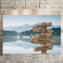 Load image into Gallery viewer, Dreams Interpretation of Lake Color Multi-Names Premium Canvas
