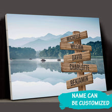 Load image into Gallery viewer, Dreams Interpretation of Lake Color Multi-Names Premium Canvas
