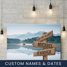 Load image into Gallery viewer, Dreams Interpretation of Lake Color Multi-Names Premium Canvas
