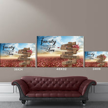 Load image into Gallery viewer, Love Tree  Color A Little Whole Lot of Love Multi-Names Premium Canvas Poster
