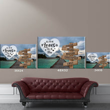 Load image into Gallery viewer, Maldives Scenery Color All of Me Loves All of You Multi-Names Premium Canvas Poster
