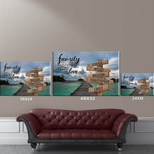 Load image into Gallery viewer, Maldives Scenery  Color A Little Whole Lot of Love Multi-Names Premium Canvas
