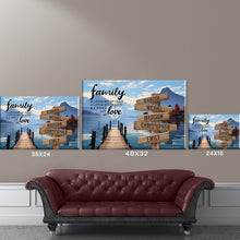 Load image into Gallery viewer, Sunshine Pier Color A Little Whole Lot of Love Multi-Names Premium Canvas
