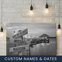 Load image into Gallery viewer, Jetty Night Multi-Names Premium Canvas Poster
