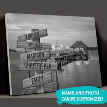 Load image into Gallery viewer, Jetty Night Multi-Names Premium Canvas Poster
