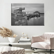 Load image into Gallery viewer, Jetty Night Multi-Names Premium Canvas Poster
