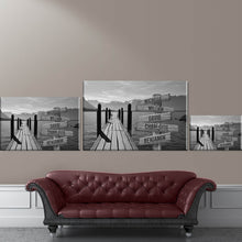 Load image into Gallery viewer, Lake Dock Multi-Names Premium Canvas Poster
