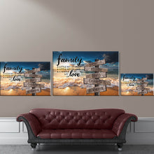 Load image into Gallery viewer, New Ocean Sunset Color A Little Whole Lot of Love Multi-Names Premium Canvas Poster
