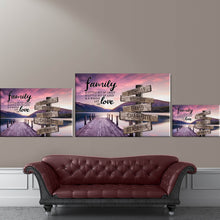 Load image into Gallery viewer, New River Pier Color A Little Whole Lot of Love Multi-Names Premium Canvas Poster
