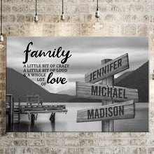 Load image into Gallery viewer, Scenic View Of Pier A Little Whole Lot of Love Multi-Names Premium Canvas Poster
