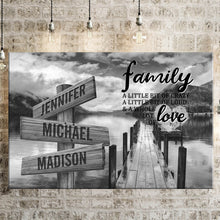 Load image into Gallery viewer, Summer Pier  A Little Whole Lot of Love Multi-Names Premium Canvas
