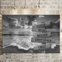 Load image into Gallery viewer, Sunrise &amp; Beach Multi-Names Premium Canvas Poster
