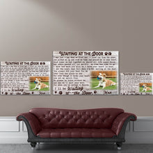 Load image into Gallery viewer, Custom Color Canvas Prints Personalized Memorial Pet Photo Waiting at the door
