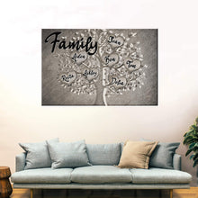 Load image into Gallery viewer, Family Love Tree Personalized Custom Premium Canvas Poster
