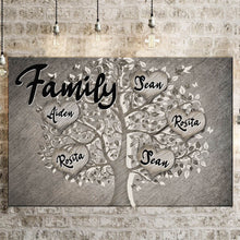 Load image into Gallery viewer, Family Love Tree Personalized Custom Premium Canvas Poster
