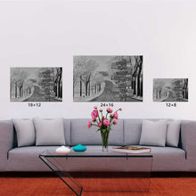 Load image into Gallery viewer, Road Snow Scene Multi-Names Premium Canvas
