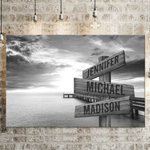 Load image into Gallery viewer, Ocean Dock Multi-Names Premium Canvas Poster
